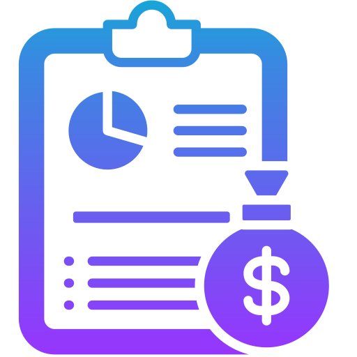 Financial report Generic gradient fill icon