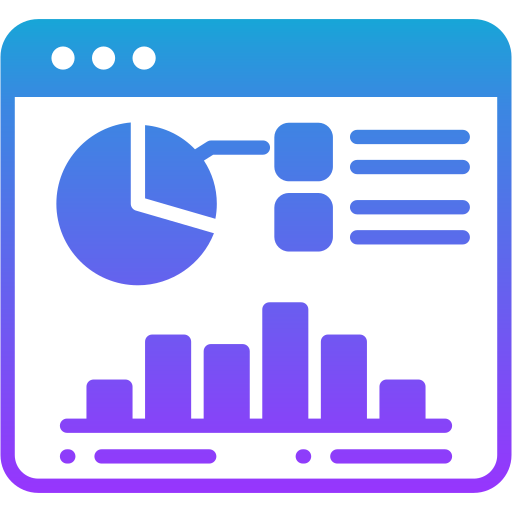 data visualisatie Generic gradient fill icoon