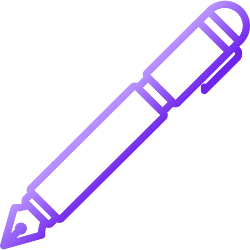 Fountain pen Generic gradient outline icon
