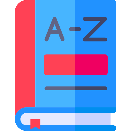 słownik Generic color fill ikona
