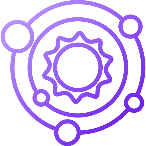 sistema solar Generic gradient outline Ícone