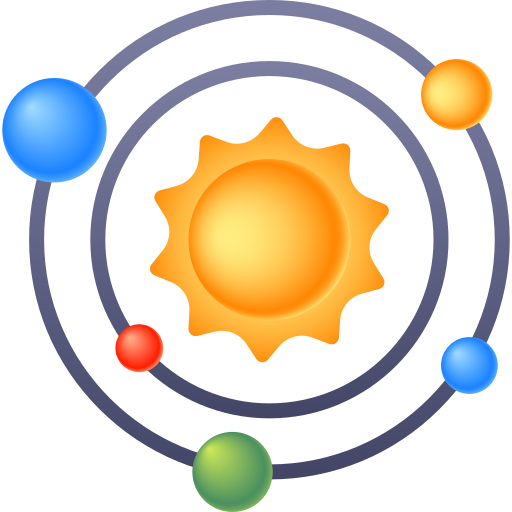 太陽系 Generic gradient fill icon
