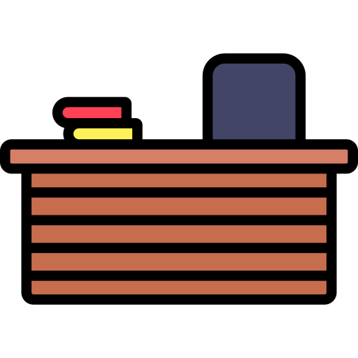 escritorio del maestro Generic color lineal-color icono