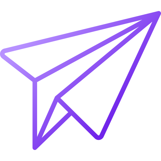 Paper plane Generic gradient outline icon