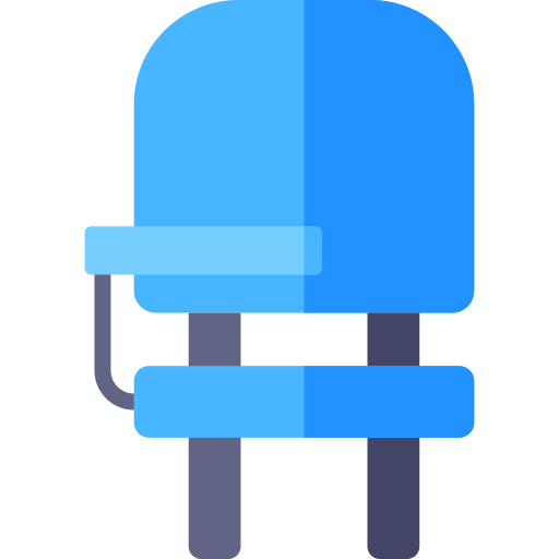silla de escritorio Generic color fill icono