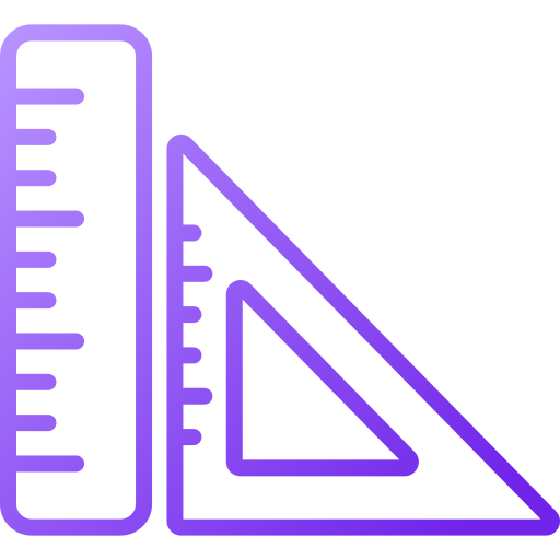 linijka Generic gradient outline ikona
