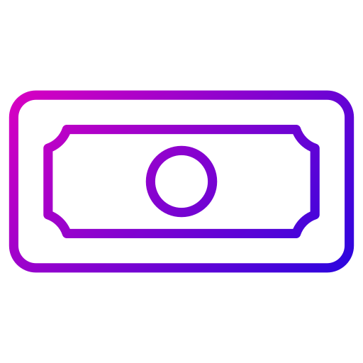 dinero Generic gradient outline icono