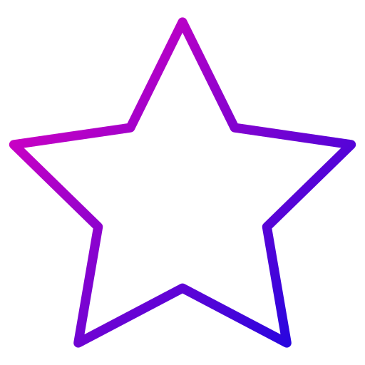 estrella Generic gradient outline icono