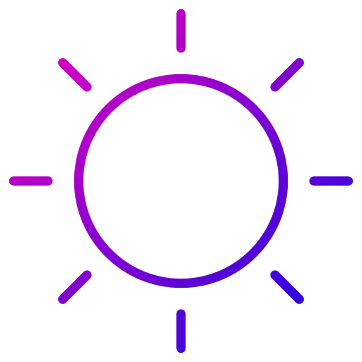 Sun Generic gradient outline icon