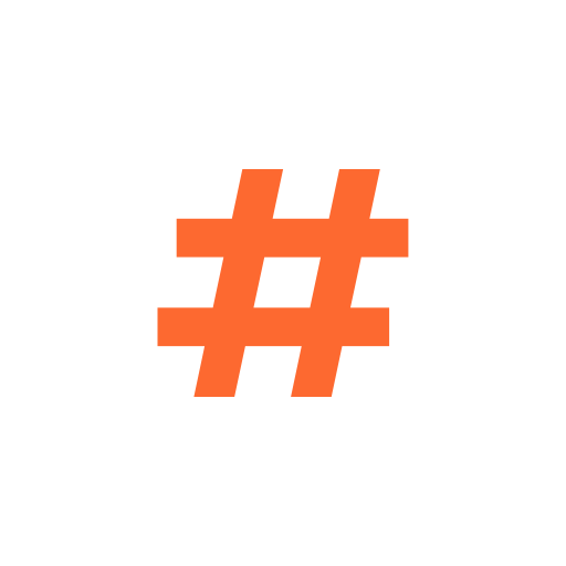 Hastag Generic color outline icon
