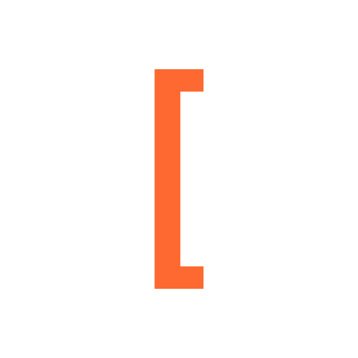 オープンブラケット Generic color outline icon