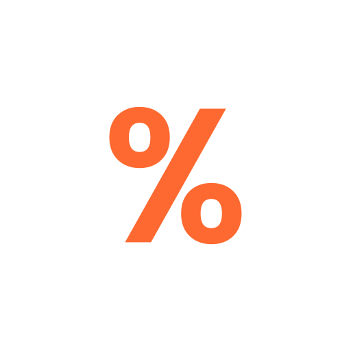 percentage Generic color outline icoon