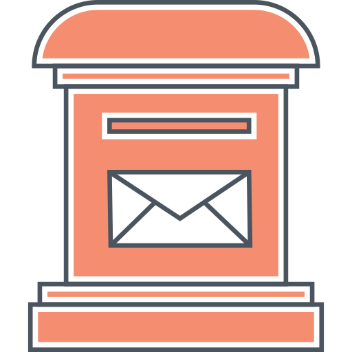 boîte aux lettres Generic color lineal-color Icône