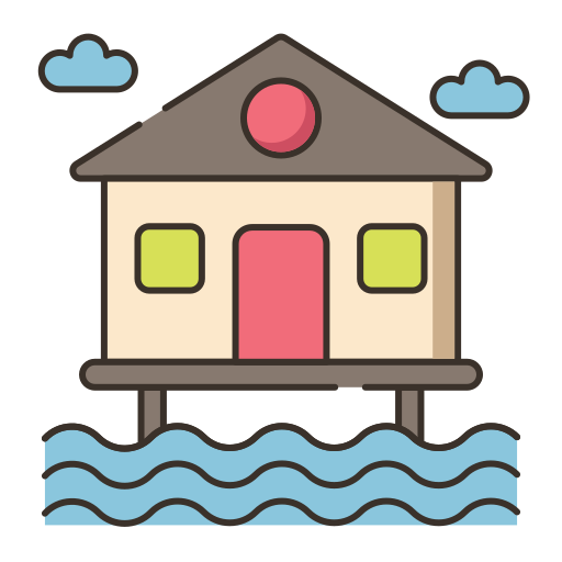 villa de agua Generic color lineal-color icono