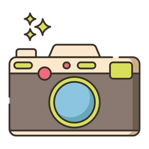 cámara de la vendimia Generic color lineal-color icono