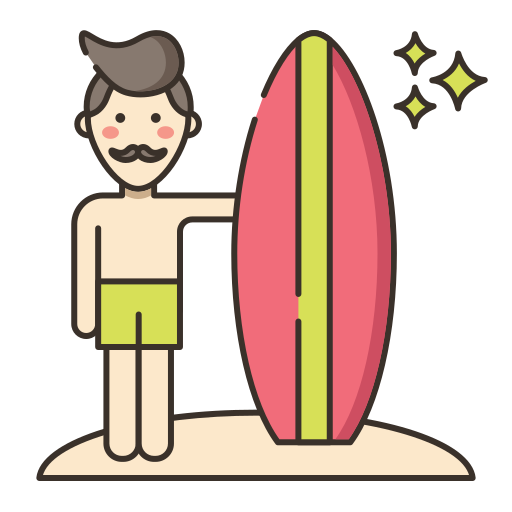 Серфинг Generic color lineal-color иконка