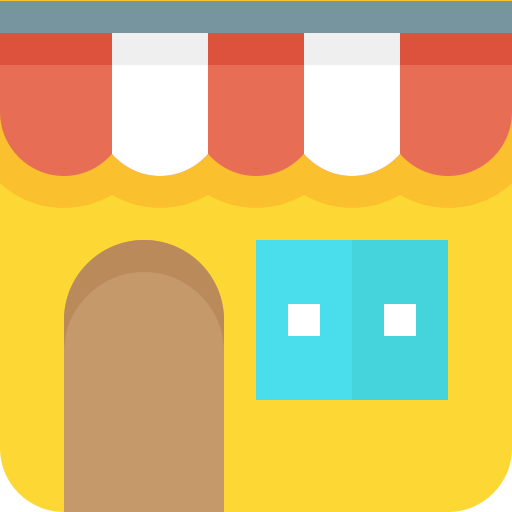 Shop Pixelmeetup Flat icon