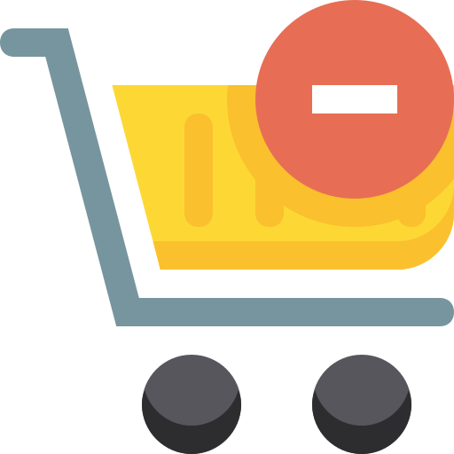 carrito de compras Pixelmeetup Flat icono