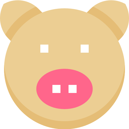 cerdo Pixelmeetup Flat icono