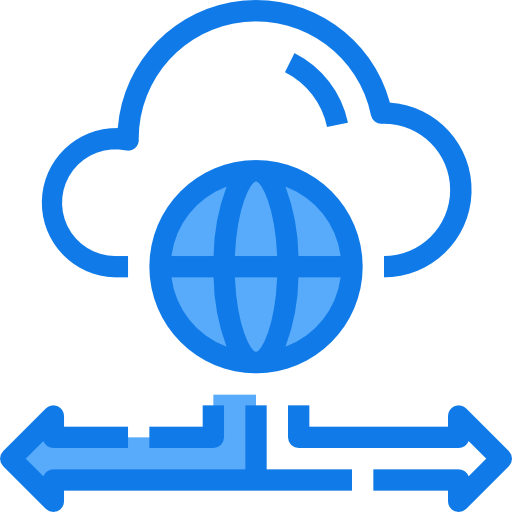 cloud computing Justicon Blue icoon