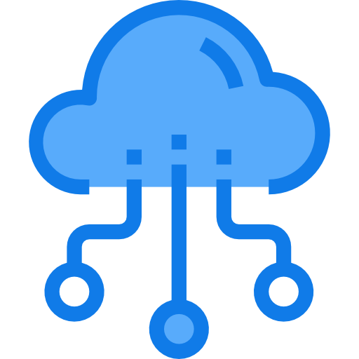 cloud computing Justicon Blue icon