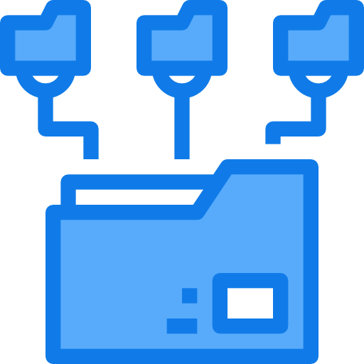 Folders Justicon Blue icon