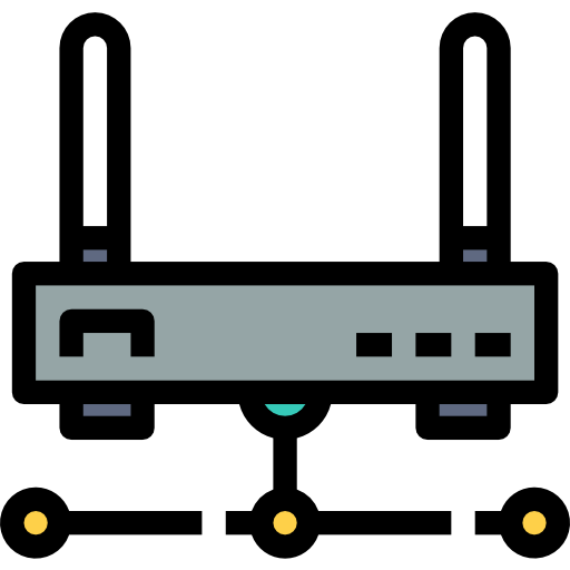 router Justicon Lineal Color icon