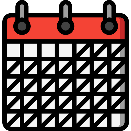 calendario Basic Miscellany Lineal Color icono