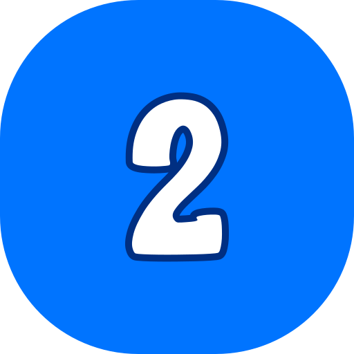 número 2 Generic color lineal-color icono