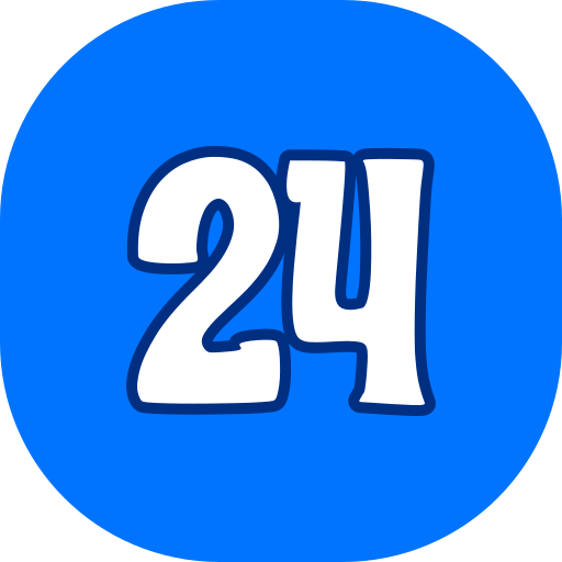 número 24 Generic color lineal-color icono