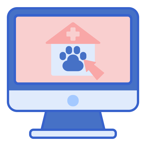 sitio web veterinario Generic color lineal-color icono