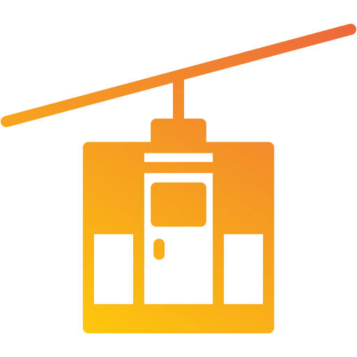 Cable car Generic gradient fill icon