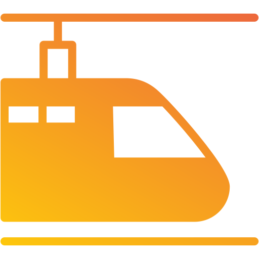 Train Generic gradient fill icon