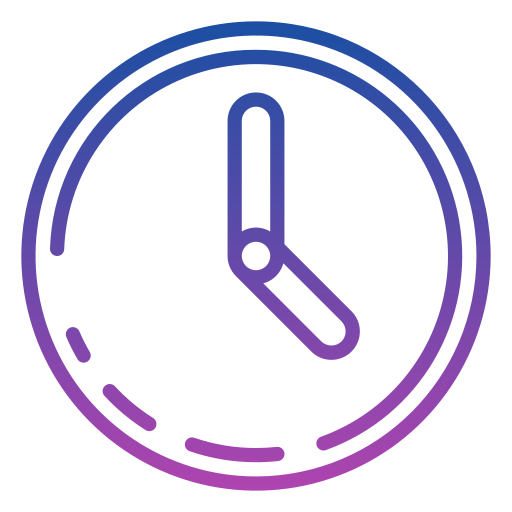 Time Generic gradient outline icon