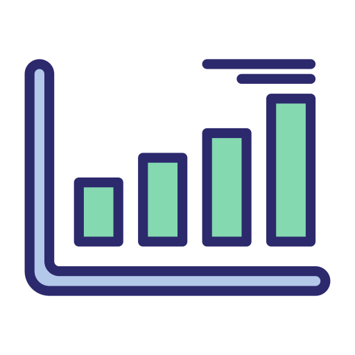 Bar chart Generic color lineal-color icon