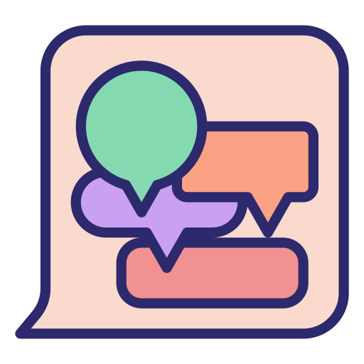 Chat group Generic color lineal-color icon