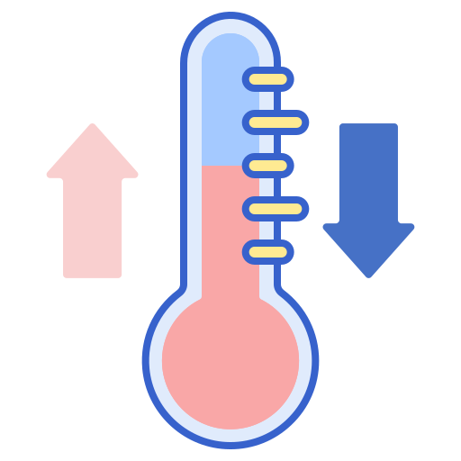 temperatura Generic color lineal-color icono