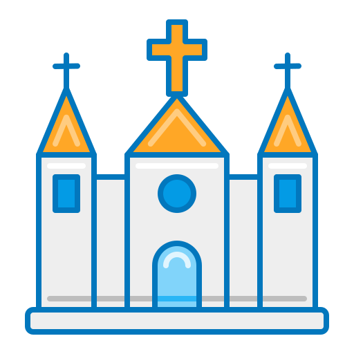 Church Generic color lineal-color icon