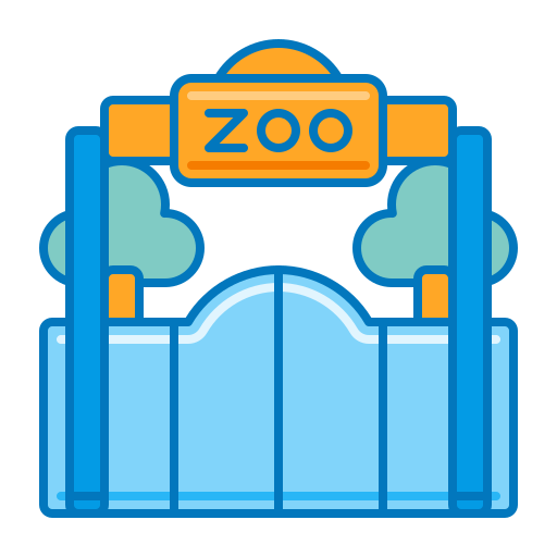 zoológico Generic color lineal-color icono