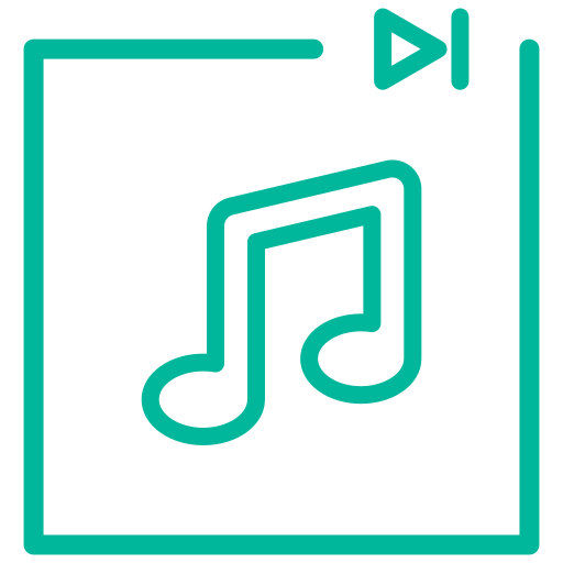 música Generic color outline icono