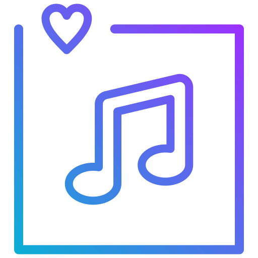 música Generic gradient outline icono