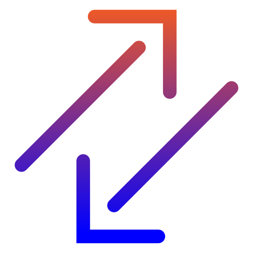 diagonal Generic gradient outline icono