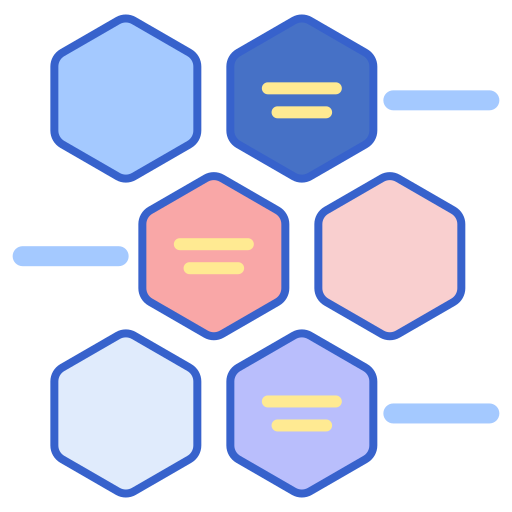 Hexagons Generic color lineal-color icon
