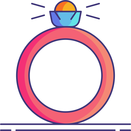 Кольцо Generic color lineal-color иконка