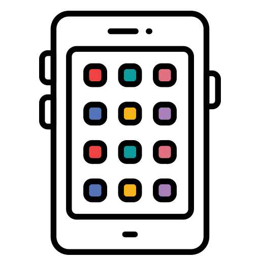 smartphone Generic color lineal-color icon