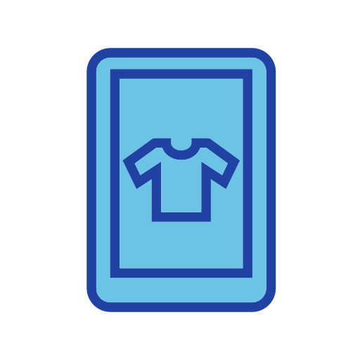 Mobile shopping app Generic color lineal-color icon