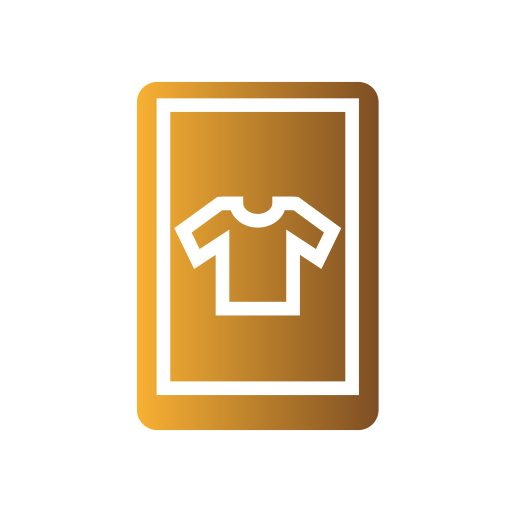 Mobile shopping app Generic gradient fill icon