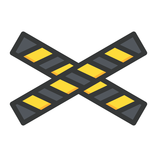 Level crossing Generic color lineal-color icon