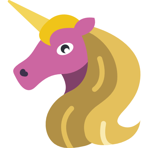 unicornio Basic Miscellany Flat icono