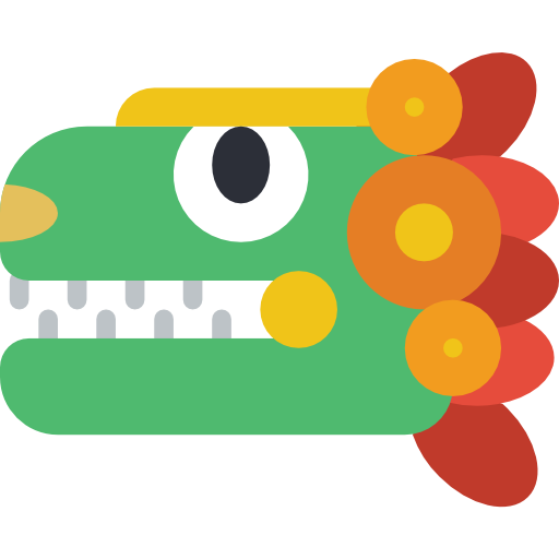 Quetzalcoatl Basic Miscellany Flat icon